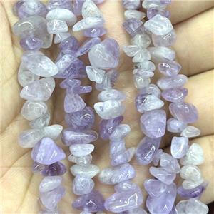 Purple Chalcedony Chip Beads Freeform, approx 5-8mm, 32inch length