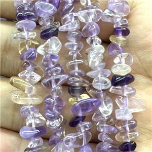 Ametrine Chip Beads Freeform, approx 5-8mm, 32inch length