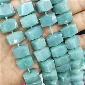 Green Jade Nugget Beads Freeform Dye, approx 15-20mm