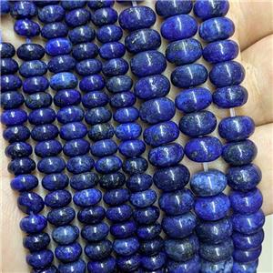 Natural Lapis Lazuli Beads Smooth Rondelle Blue Dye, approx 5x8mm