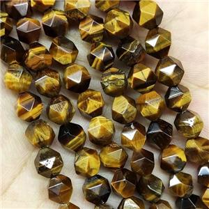 Tiger Eye Stone Beads StarCut Round, approx 5-6mm