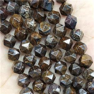 Bronzite Beads Cut Round, approx 7-8mm