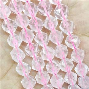 Rose Quartz Beads Starcut Round, approx 7-8mm