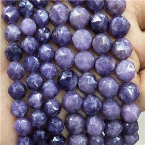 Purple Lepidolite Beads Cut Round, approx 7-8mm