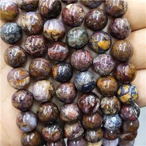 Natural Pietersite Jasper Beads Smooth Round, approx 12mm dia