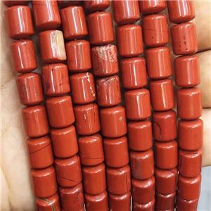 Natural Red Jasper Column Beads Tube, approx 8-10mm