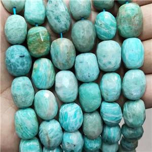 Natural Green Amazonite Nugget Beads Freeform Faceted, approx 12-16mm