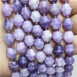 Purple Lepidolite Beads Bicone, approx 10-11mm