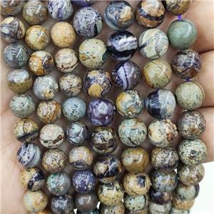 Natural Purple Jasper Beads Smooth Round, approx 5.5mm