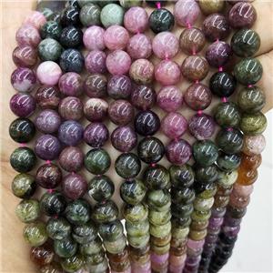 Natural Tourmaline Beads Multicolor Smooth Round, approx 10mm dia