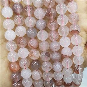 Natural Red Hematoid Quartz Beads Smooth Round, approx 10mm dia