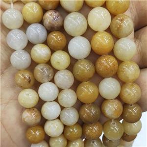 Yellow Aventurine Beads Smooth Round, approx 10mm dia