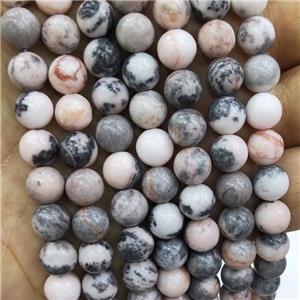 Pink Zebra Jasper Beads Smooth Round, approx 10mm dia