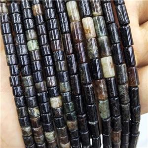 Black Biotite Beads Tube, approx 4x4mm