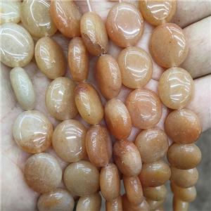 Pink Aventurine Oval Beads B-Grade, approx 14-16mm