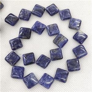 Natural Blue Sodalite Beads Square Corner-Drilled, approx 15mm