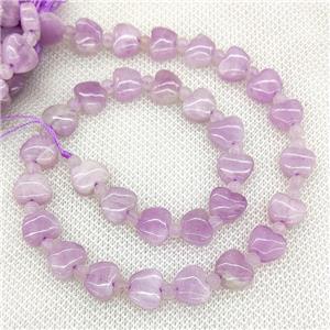 Natural Kunzite Apple Beads, approx 10mm