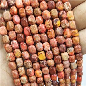 Orange Imperial Jasper Beads Freeform, approx 5-7mm