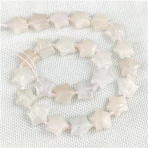 Natural Aventurine Star Beads Lt.pink, approx 15mm