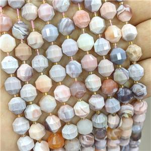 Natural Pink Botswana Agate Beads Bullet, approx 6-7mm