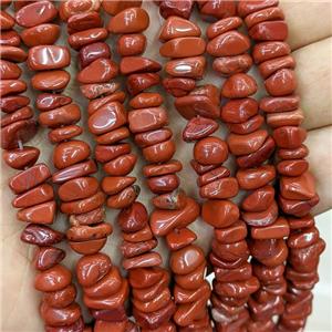 Natural Red Jasper Chips Beads Freeform, approx 7-11mm