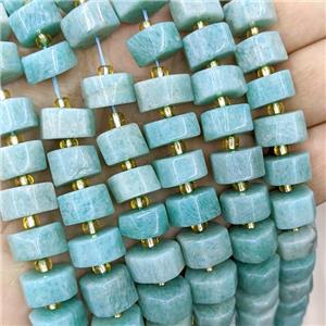 Natural Amazonite Heishi Beads Green, approx 12mm