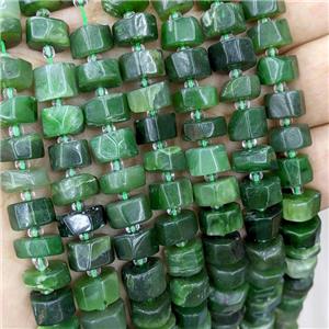 Natural Canadian Chrysoprase Heishi Beads, approx 9-10mm