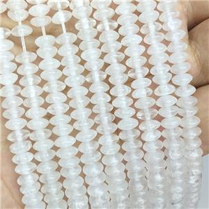 Natural Clear Quartz Beads Smooth Rondelle, approx 3-6mm