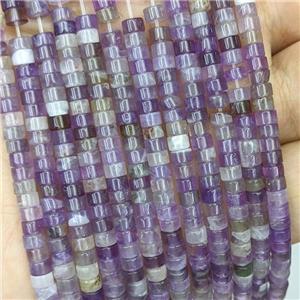 Natural Amethyst Heishi Beads Purple, approx 4mm