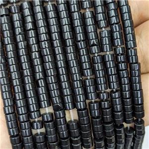 Natural Black Jasper Heishi Beads, approx 4mm