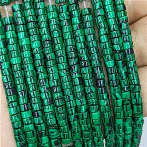 Synthetic Malachite Heishi Beads Green, approx 4mm