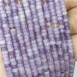 Natural Lilac Jasper Heishi Beads, approx 4mm