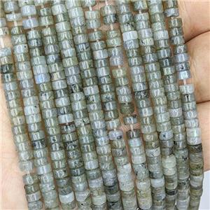 Natural Labradorite Heishi Beads, approx 4mm