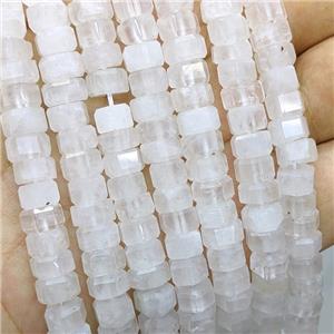 Natural Clear Quartz Hexagon Beads, approx 5-8mm