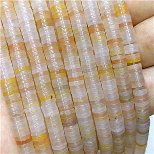 Natural Yellow Aventurine Heishi Beads, approx 1x6mm