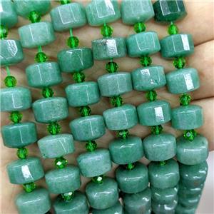 Natural Green Aventurine Heishi Beads, approx 12mm