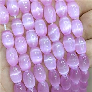 Natural Selenite Rice Beads Dye, approx 8-12mm