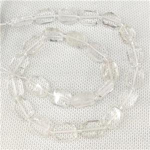 Natural Clear Quartz Beads Rectangle, approx 10-15mm