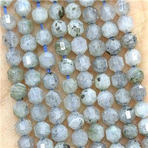 Natural Labradorite Prism Beads Bullet, approx 4mm