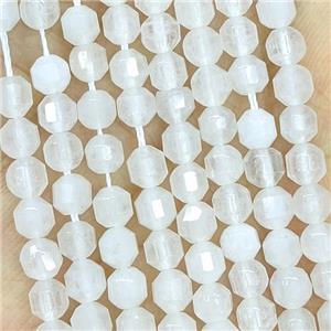 Natural Clear Quartz Prism Beads, approx 4mm