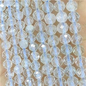 Natural Blue Topaz Beads Faceted Round, approx 5mm