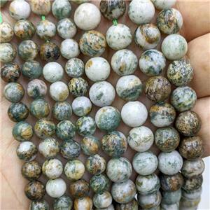 Natural Brazilian Dragon Quartzite Beads Smooth Round, approx 6mm dia