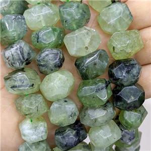 Natural Green Prehnite Beads Nugget Freeform, approx 13-18mm