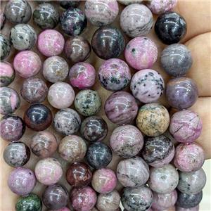 Natural Sugilite Beads Smooth Round Pink, approx 8mm dia