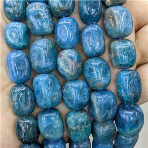 Natural Apatite Nugget Beads Blue Freeform, approx 12-15mm