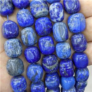 Natural Lapis Lazuli Nugget Beads Blue Freeform, approx 12-15mm