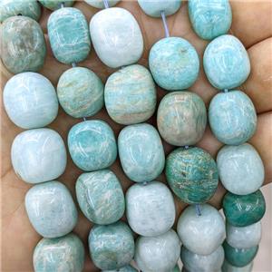 Natural Green Amazonite Nugget Beads Freeform, approx 12-15mm