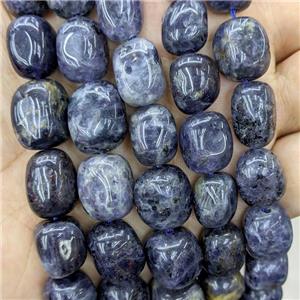 Natural Iolite Nugget Beads Inkblue Freeform, approx 12-15mm