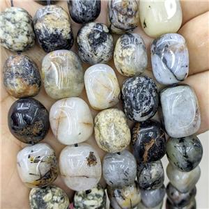 Natural Black Rutilated Quartz Nugget Beads Freeform C-Grade, approx 12-15mm