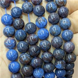 Natural Opal Beads Blue Dye Smooth Round, approx 10mm dia